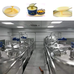 Full Automatic Condense Milk Production Line / Sweetened Condensed Milk Processing Machine Food &amp; Beverage Factory Spare Parts