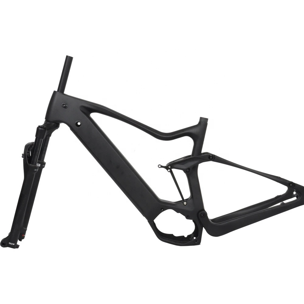 Full Carbon Suspension Bicycle Fat Ebike Frame Set E-bike Frames Used Bafang M620 Ultra 1000W Motor