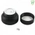 Import Fuyun Manufacturer 15g/30g/50g Slope Shoulder Round Matte Screw Cosmetic Containers Cream Black Frosted Glass Cosmetic Jar from China