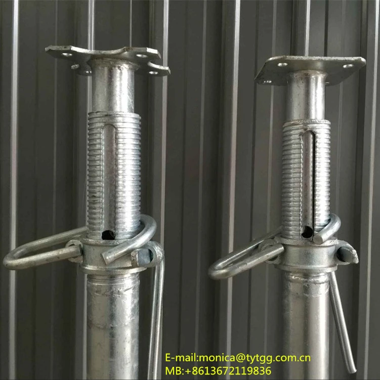 galvanized and painted adjustable steel prop for construction scaffolding material