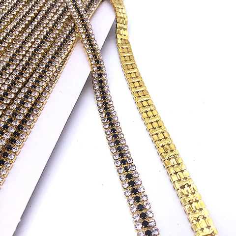 Garment processing accessories Sew on rhinestone jewelry trimming by yard