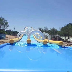Giant inflatable city slip slide for sale 1000 ft slip n slide inflatable slide the city for water game