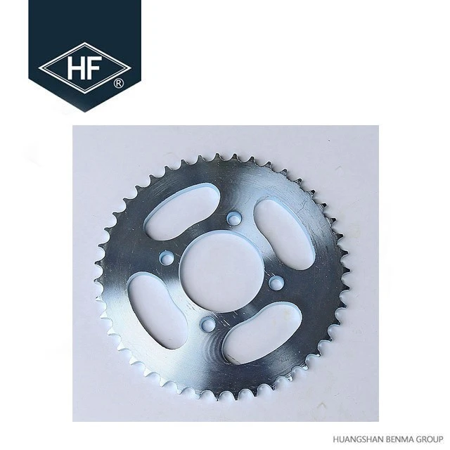 GN125 Spare Parts Motorcycle Transmission Kits1045 Steel Motorcycle Chain Sprocket Kits