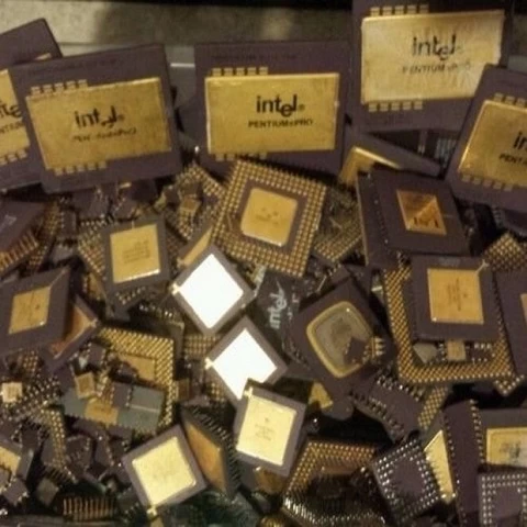 Gold Ceramic CPU Scrap For Sale