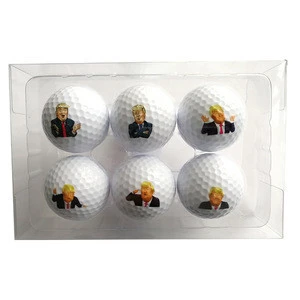 Golf balls promotional fun set with cartoon pattern