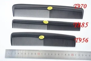 Good quality carbon fiber material hair comb wide teeth comb