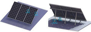 Good quality solar mounting structure used in off grid 100KW solar energy system