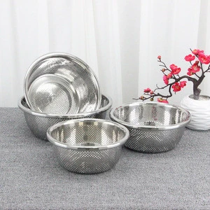 Good quality Stainless steel colander fruit and vegetables strainer