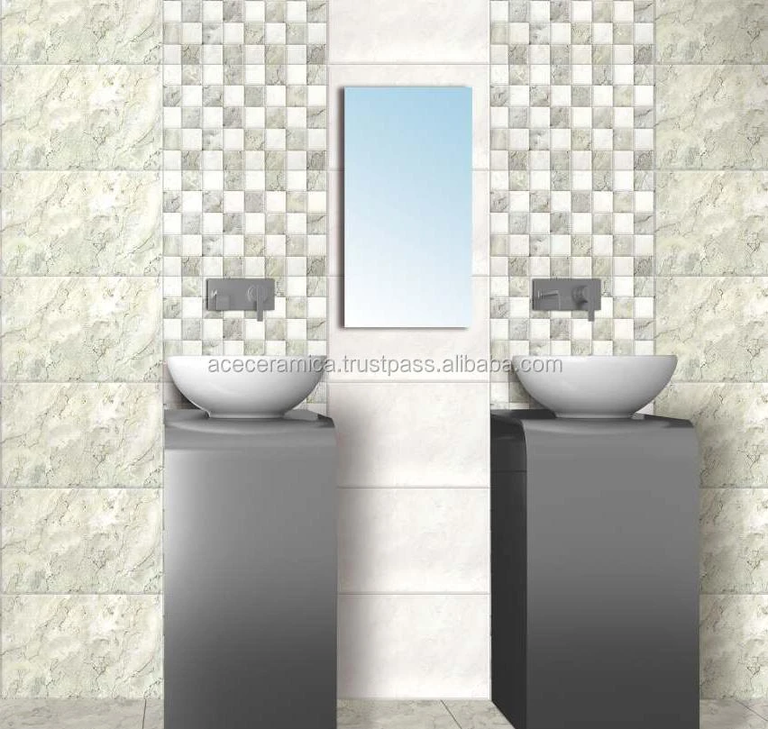Good quality white glazed bathroom 300x600 wall tile