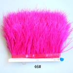 green bulk Dyed Ostrich feather ribbons trimming fringe for dress hats shoes boas brooches earrings laces decoration