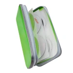 Green Outer Pp & Inner Non Woven Zipper Tool Case Dvd Box Plastic Cd Dvd Plastic Case Cd Storage