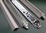 Gypsum board with steel channels ceiling system