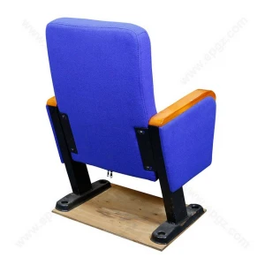 Hall Room Furniture Foldable Plastic Auditorium Chair With Writing Pad