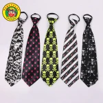 halloween costume skeleton custom print silk zip ties