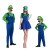Import Halloween Super Mario Kids Boys Girls Clothes Mario Brothers Cosplay Red and Green Costume from China