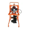 Hand operated earth auger hand digging machine