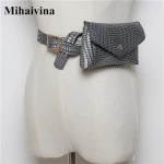 Handbag On The Belt Weave Fanny Packs For Women Knitting Waist Bag Wholesale