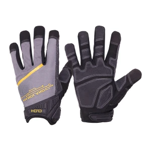 HANDLANDY Synthetic Palm Motorcycle Gloves Touch Screen Mechanic Gloves U-wrist Design Work Gloves Construction