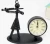 Import handmade arts and  crafts Office Home Decoration Desk Sundries (SDCL119)  small music man mini clock for table decor from China