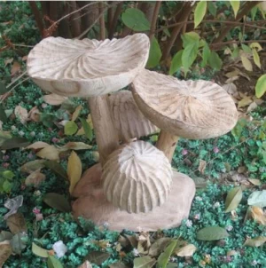 Handmade original ecological wooden ornaments creative tables and stools Home Stay Hotel mushroom art decoration
