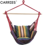 Hanging Rope Chair Porch Swing Seat Patio Camping Portable