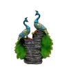 Heart Peacock Couple Resin Decorative Statue
