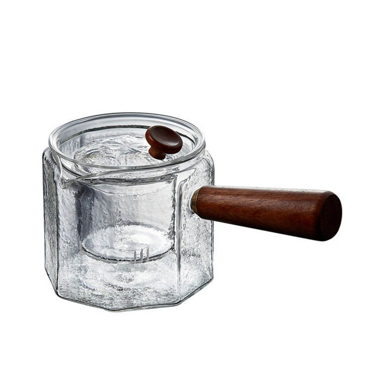 Heat Resistant Handblown Heat Resistant Pyrex Filter Glass Teapot
