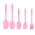 Heat-Resistant Non-stick 5 Pieces Silicone Spatulas Set for Cooking and Baking