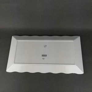 Heat resistant plastic ware 100%  melamine rectangle 12 14 inch plate