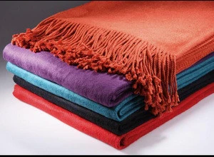 Heavy bamboo /cotton wholesale blanket throw from china supplier