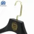 Import Heavy duty custom hangers black wooden suit hanger from China