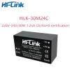 Hi-Link AC-DC Isolated Power Supply Module HLK-30M24C 220V To 24V 1.25A 30W Voltage Regulator Converter CE/RoHS Certification