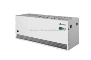 High Efficiency 1.5m Hot Water Fan Air Curtain With Water Evaporator Coil