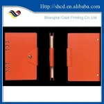 high-end loose leaf leather address note book