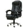 High-grade leather office chair soft comfortable massage boss swivel chair