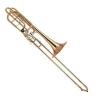 High grade  professional Cupronickel Slide sleeve Brass  Bell Gold lacquer Bass Trombone