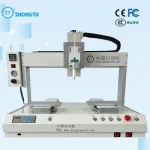 High Precision Four Axis Dispensing Robot Single Head Double Station Automatic Dispensing Machine