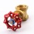 Import High Pressure Forging DN32 PN16 Female Thread Red Iron Handwheel Brass Gate Valve from China