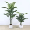High Quality 110-240cm Palm Tree Plastic Leaf Small Large Potted Ornamental outdoor indoor Artificial Tree Plant for Home Decor