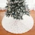 Import High Quality 90cm 122cm White Snowflake Sequin Ornament Party Supply Home Decor Plush Christmas Tree Skirts from China