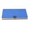 High Quality A5 Fancy Blue Metal Plate Paper Notebook With Branded Logo