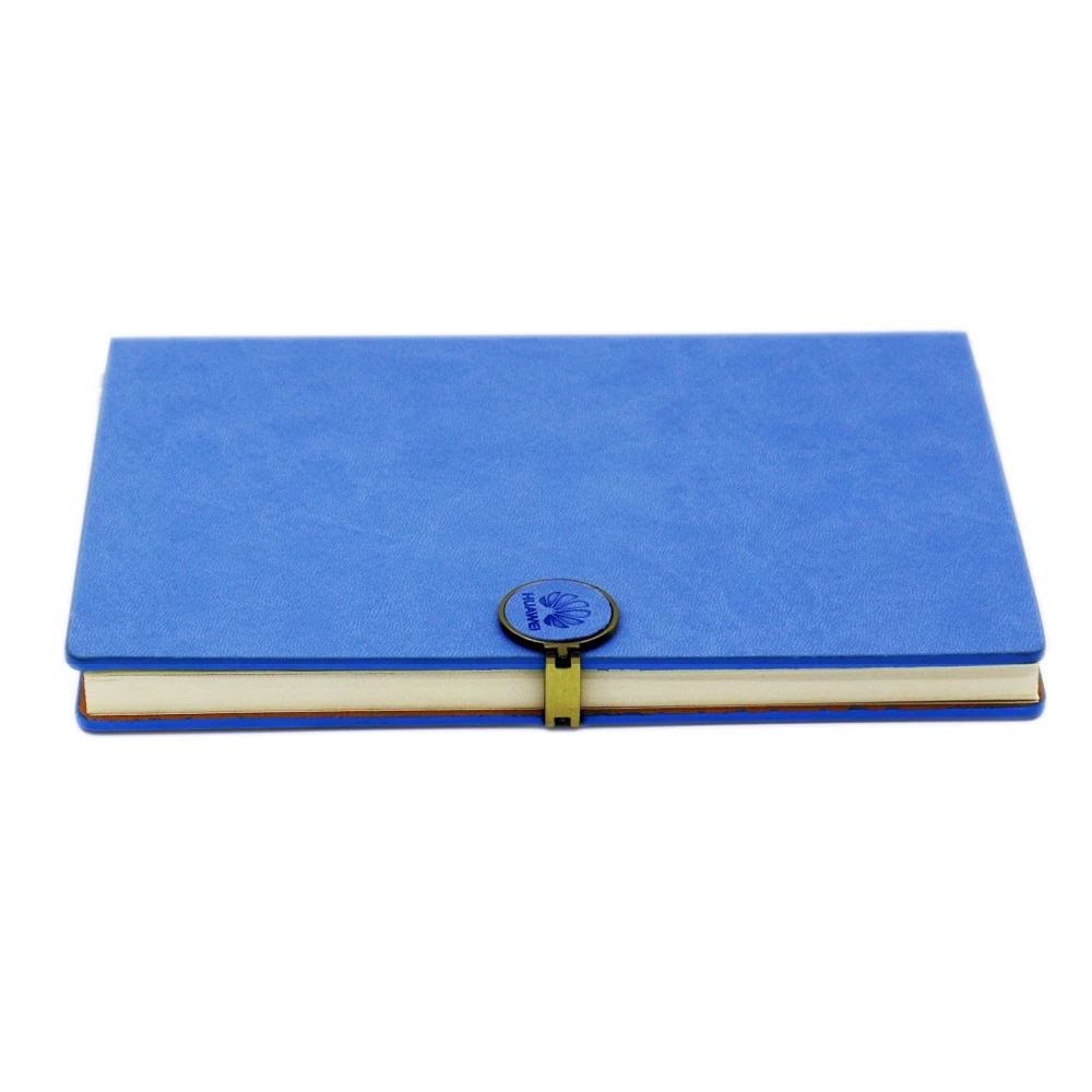 High Quality A5 Fancy Blue Metal Plate Paper Notebook With Branded Logo