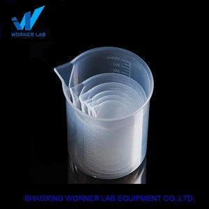 High quality competitive price plastic beaker laboratory beaker wholesale measuring beaker