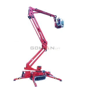 High quality durable using various 21m  crawler mounted spider lift crawler spider boom lift