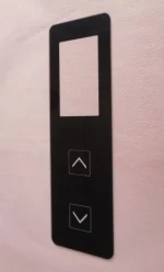 High quality factory customized silk screen elevator glass button panel for elevator push button panel glass