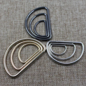High quality fashion  alloy metal d ring belt buckle for leather and clothing