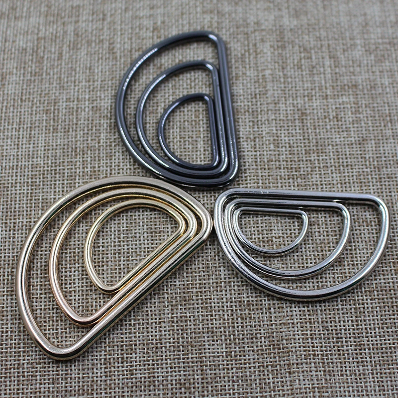 High quality fashion  alloy metal d ring belt buckle for leather and clothing
