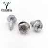 High Quality Hex Flange Self-Drilling Triangle Screws, Cross Recessed Hex Flange Head Self Tapping Screws