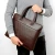 Import High Quality Men&#x27;s PU Leather Laptop Plaid Tote Shoulder Briefcase with Zipper PU Men Business Handbag Bags from China