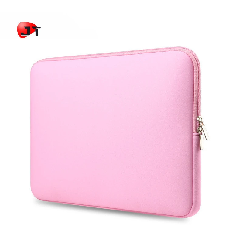 High Quality New Custom Size Durable Pink 15.6 Neoprene Laptop Sleeve Case Protective Soft Carrying Bag Cover For Notebook